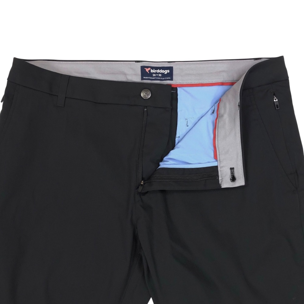 Birddogs Stretch Khaki Slim Fit Pants Men's Size 38 38X30 Charcoal Black - Picture 4 of 9